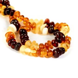 Бусы &quot;Галька&quot; из Янтаря