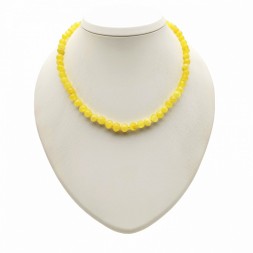 Бусы &quot;Мятый шар&quot; из Янтаря