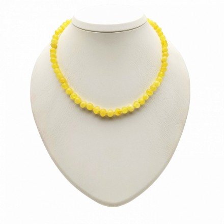 Бусы &quot;Мятый шар&quot; из Янтаря купить