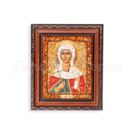 Икона из Янтаря св.Зоя купить в Новосибирске