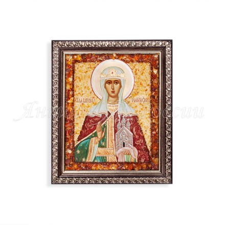 Икона из Янтаря св.Ольга купить в Новосибирске