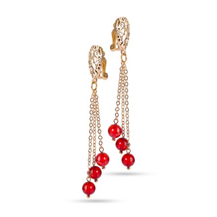 Клипсы &quot;Виктория&quot; из Янтаря и юв.сплава купить