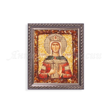Икона из Янтаря св.Александра купить в Новосибирске
