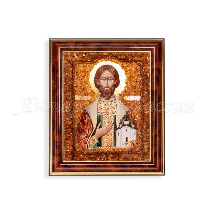 Икона из Янтаря св.Роман купить в Новосибирске