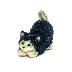 Котёнок чёрный, Янтарь/Полистоун