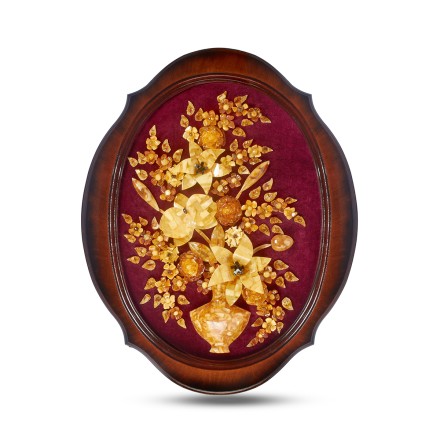 Панно &quot;Цветы&quot; из Янтаря купить