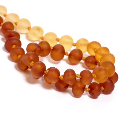 Бусы детские &quot;Мятый шар&quot; из Янтаря с градиентом купить