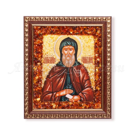 Икона из янтаря св.Даниил купить в Новосибирске
