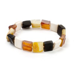Браслет &quot;Пластина&quot; из Янтаря и бивня мамонта