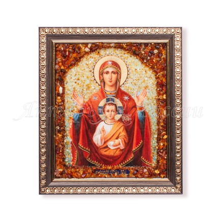 Икона из Янтаря св.Фотина купить в Новосибирске