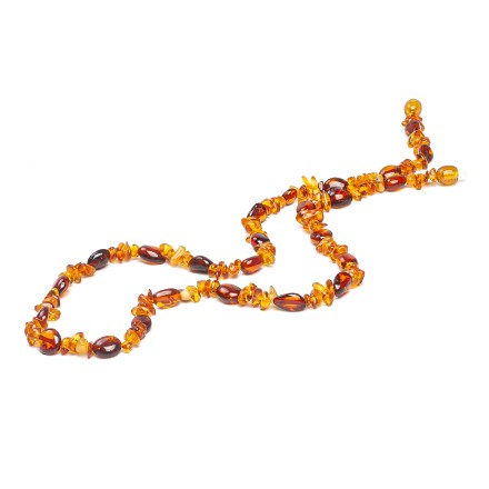 Бусы &quot;Галька/Сливка&quot; из Янтаря купить