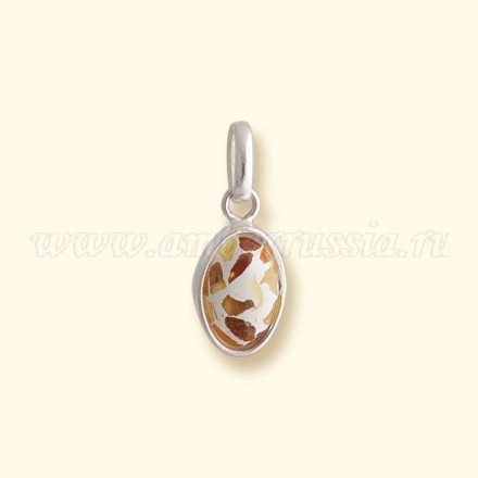 Подвеска Посереб янтарь, юв. смола купить