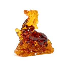 Фигурка &quot;Конь &quot;Грация&quot; из Янтаря и эпоксидной смолы
